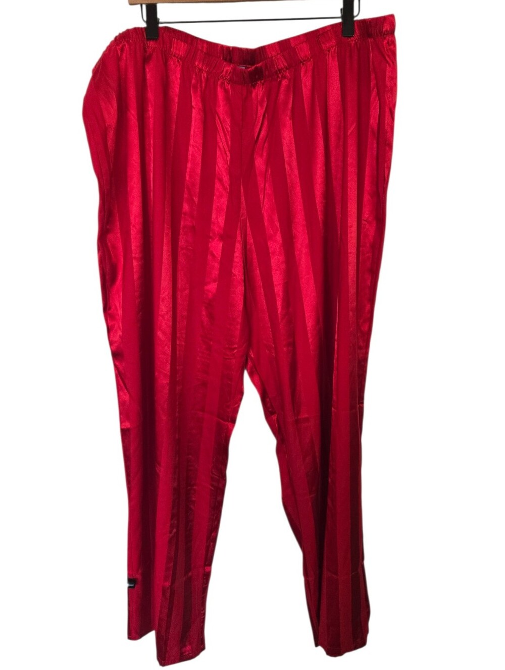 NWT Lilac + London Crimson Satin Stripe Pajama Set XXL | Luxe Button Front Top & - Picture 3 of 5